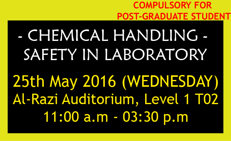 Chemical Handling – Safety in laboratory