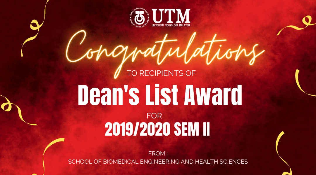 Congratulation to all student get ‘Dean’s List Award’
