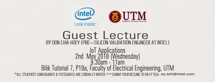Guest Lecture by Intel: IoT Applications