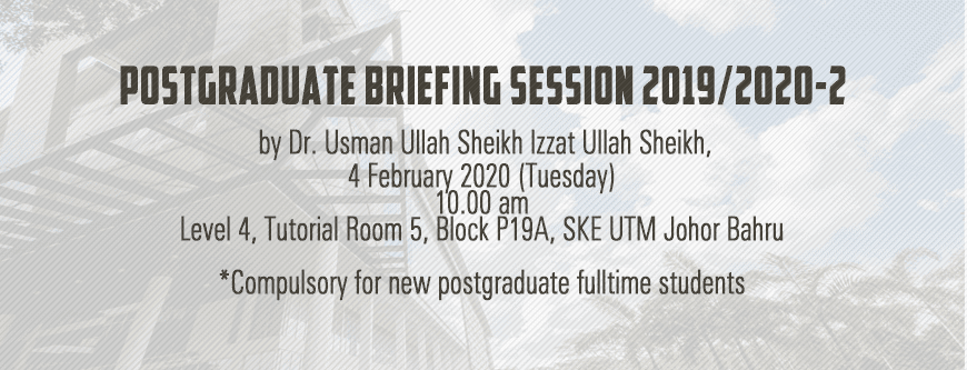 Postgraduate Briefing Session 20192020-2