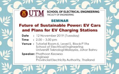 Seminar on Future of Sustainable Power: EV Cars and Plans for EV Charging Stations