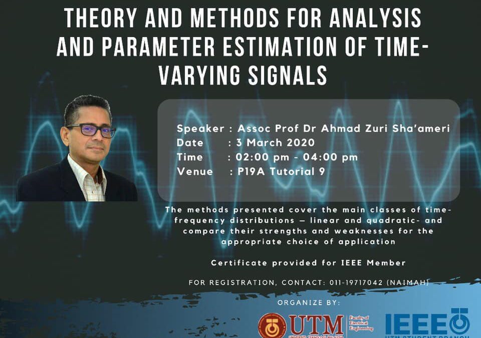 Technical Talk by Assoc. Prof. Dr Ahmad Zuri Sha’ameri