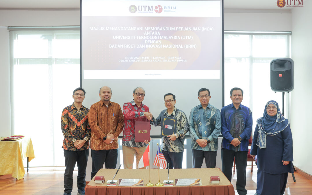 UTM-BRIN Signed MOA for Joint Research-Based Postgraduate Programs Supervision