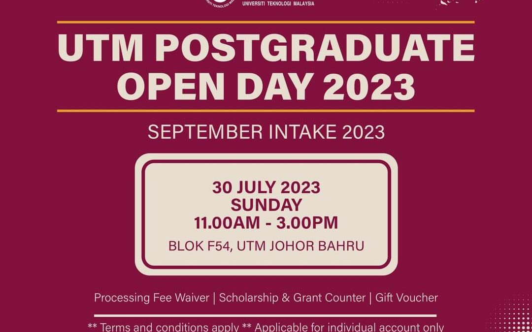 UTM Postgraduate Open Day 2023