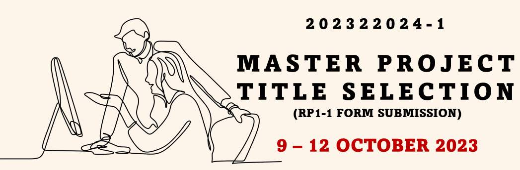 Master Project 1 Title Selection for 20232024-1 [CLOSED]