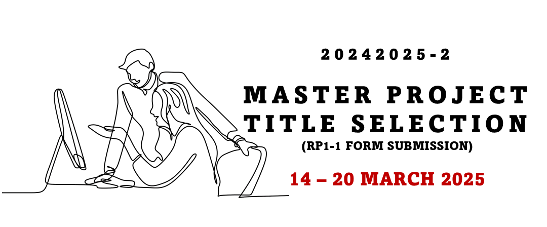 Master Project Title Selection (20242025-2) – OPENED!